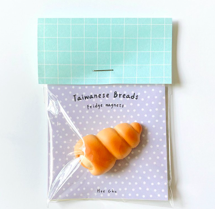 奶油螺仔 台式麵包磁鐵｜Hoe Cáu