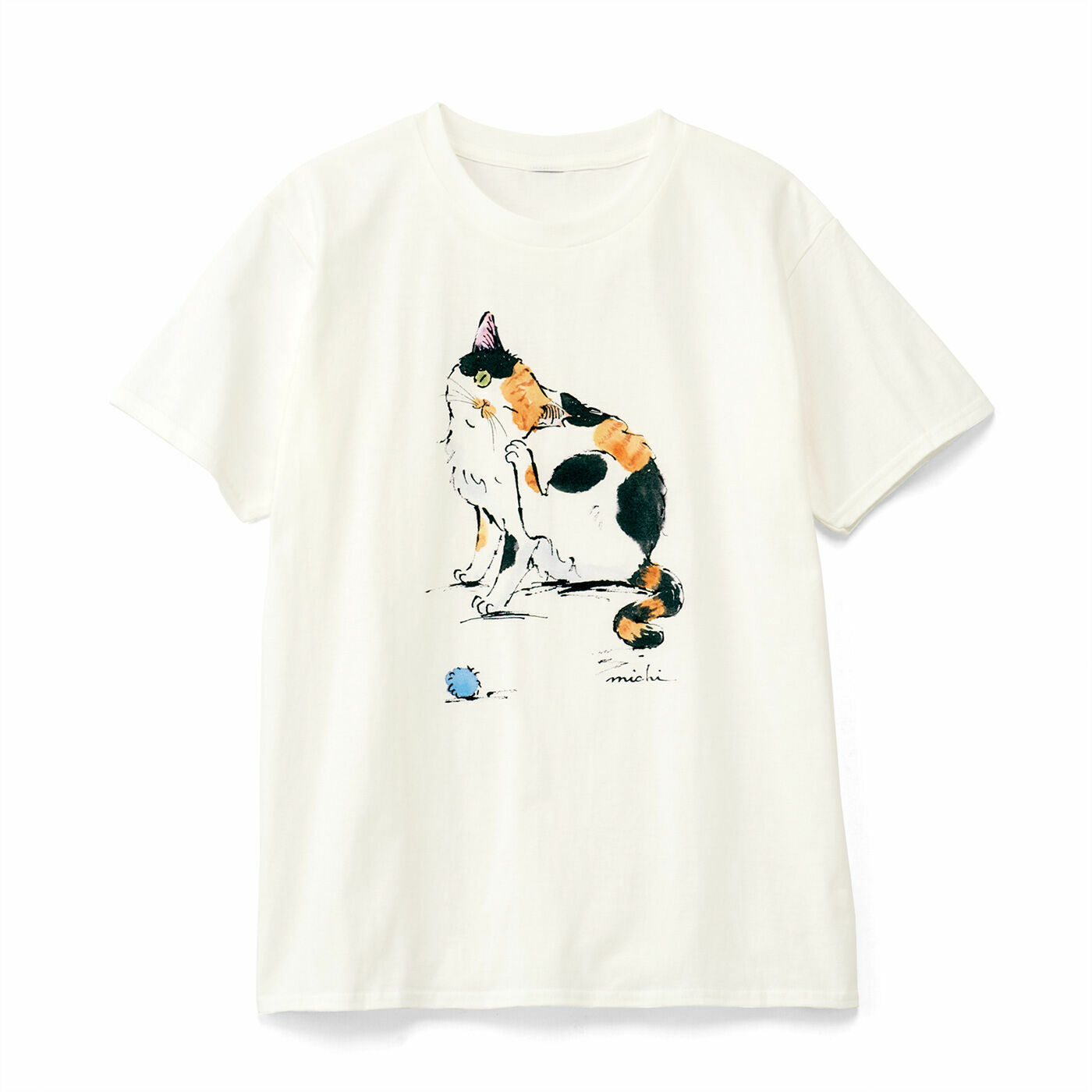 日本Halamitiyo插畫家三色貓TEE