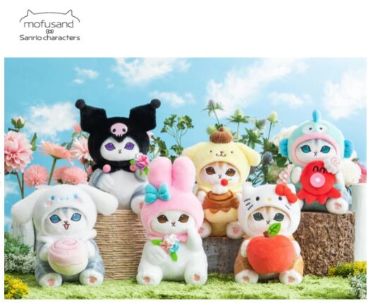 Mofusand貓 大隻Sanrio系列 24CM高公仔