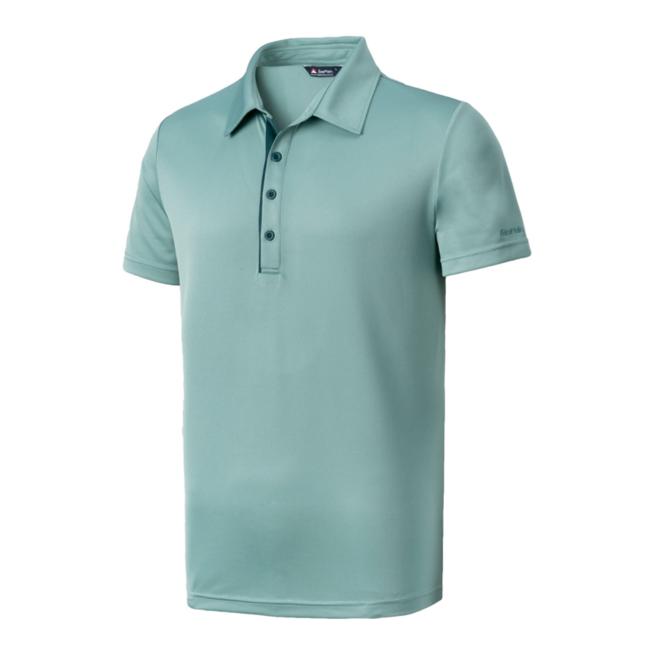 EasyMain 衣力美 男排汗快乾短袖休閒衫 柔軟/透氣/吸汗/半襟 10EMS23001