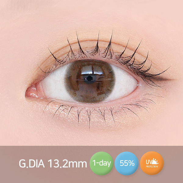 [日拋特薄][防UV] LENSSIS 1 Day Hash Brown 日拋彩妝隱形眼鏡｜每盒10片