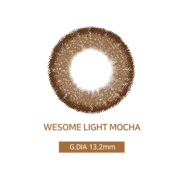 [日拋特薄][防UV] LENSSIS 1 Day WESOME MOCHA 日拋彩妝隱形眼鏡｜每盒10片