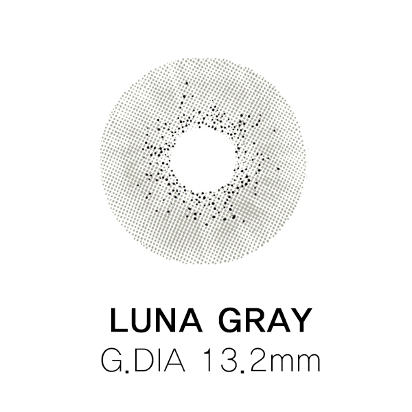 [日拋特薄][防UV] LENSSIS 1 Day LUNA Gray 日拋彩妝隱形眼鏡｜每盒10片