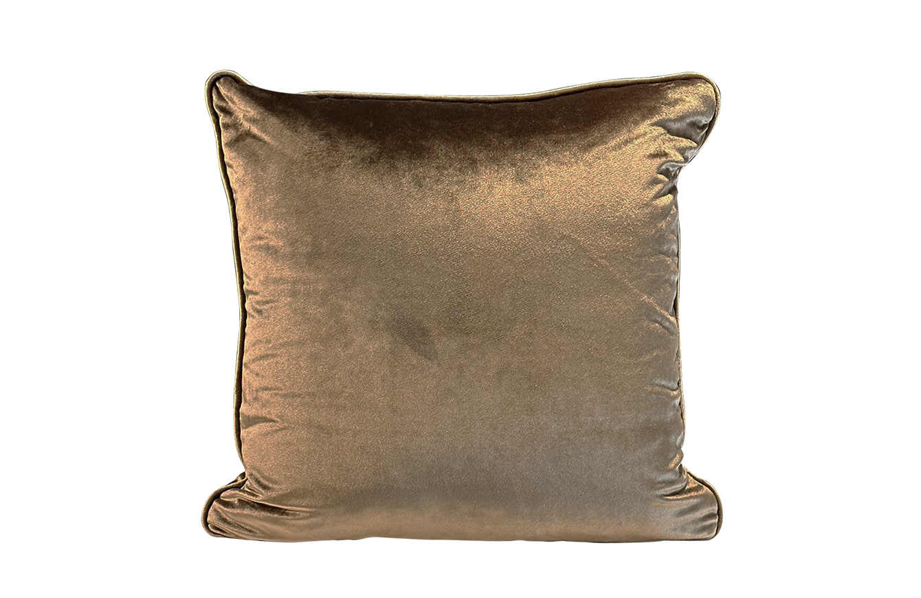 閃耀棕絨布抱枕