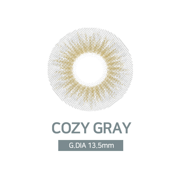 [日拋特薄][防UV] LENSSIS 1 Day Cozy Gray 日拋彩妝隱形眼鏡｜每盒10片