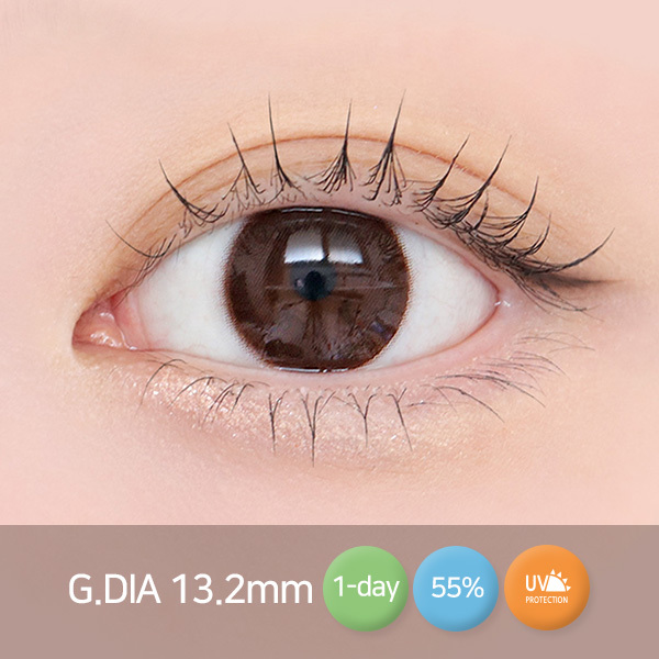 [日拋特薄][防UV] LENSSIS 1 Day MILKY Choco 日拋彩妝隱形眼鏡｜每盒10片