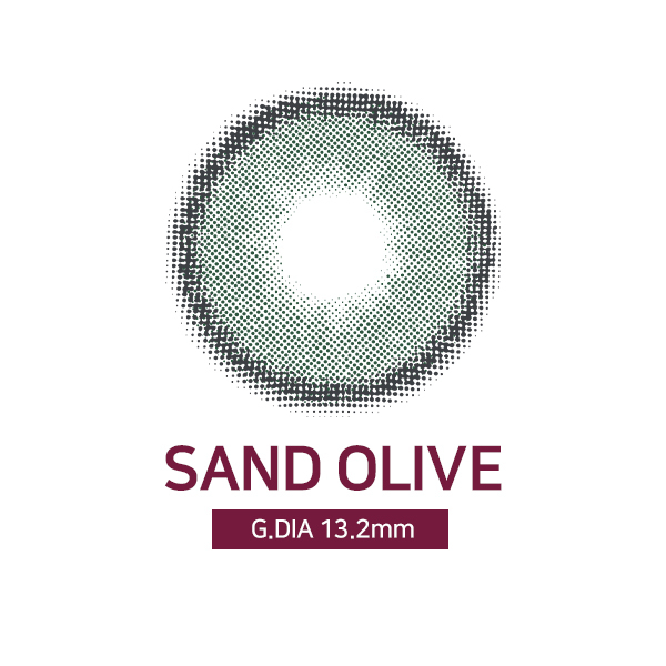 [日拋特薄][防UV] LENSSIS 1 Day SAND Olive 日拋彩妝隱形眼鏡｜每盒10片