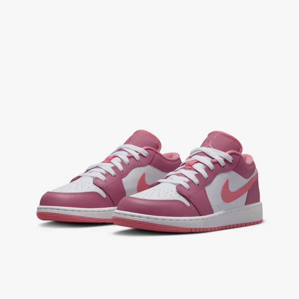 Nike Air Jordan 1 Low GS 草莓熊 抱抱熊 粉紅 白色 休閒鞋 553560-616