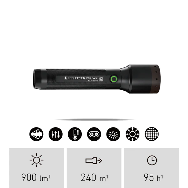 Ledlenser 充電防水手電筒 P6R Core