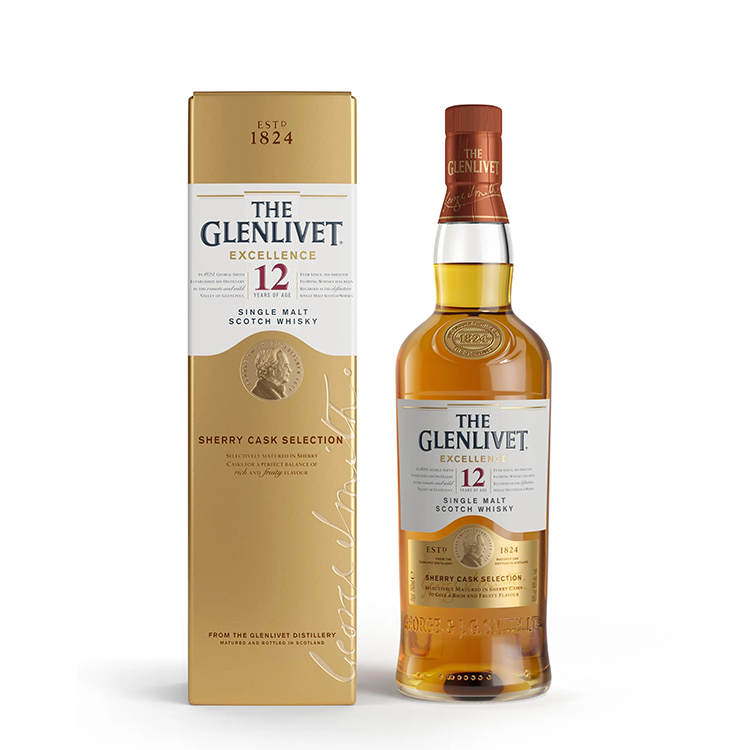 The Glenlivet 格蘭利威Whisky (Excellence) 12年單一麥芽威士忌700ml