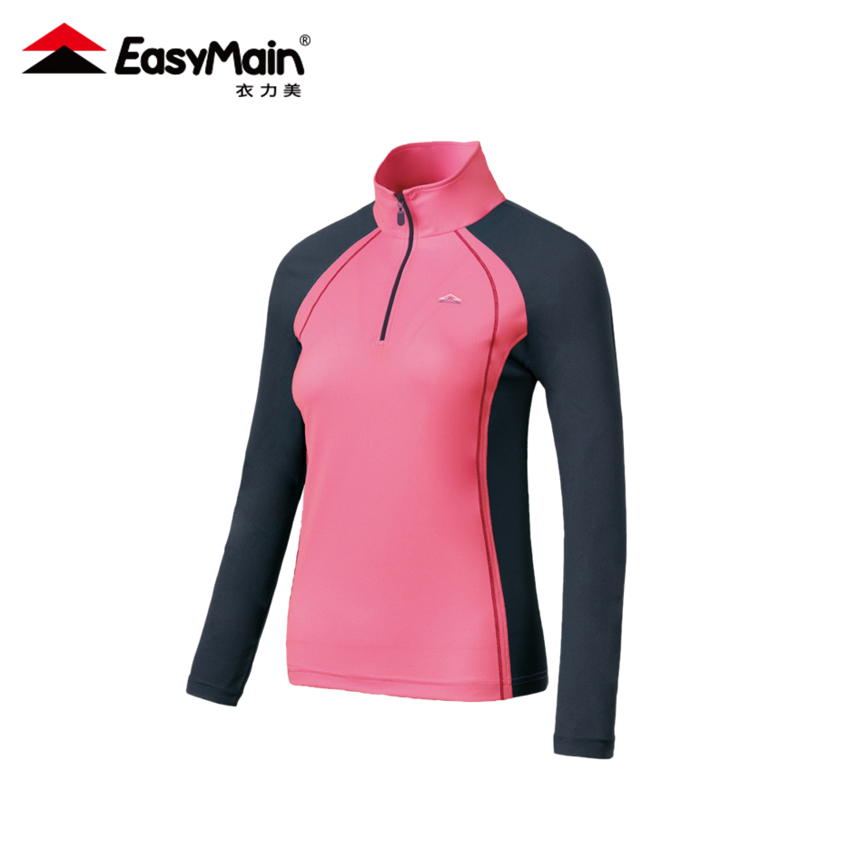 EasyMain 衣力美 女超輕排汗長袖休閒衫(3色) 透氣/排汗 11EMS23010