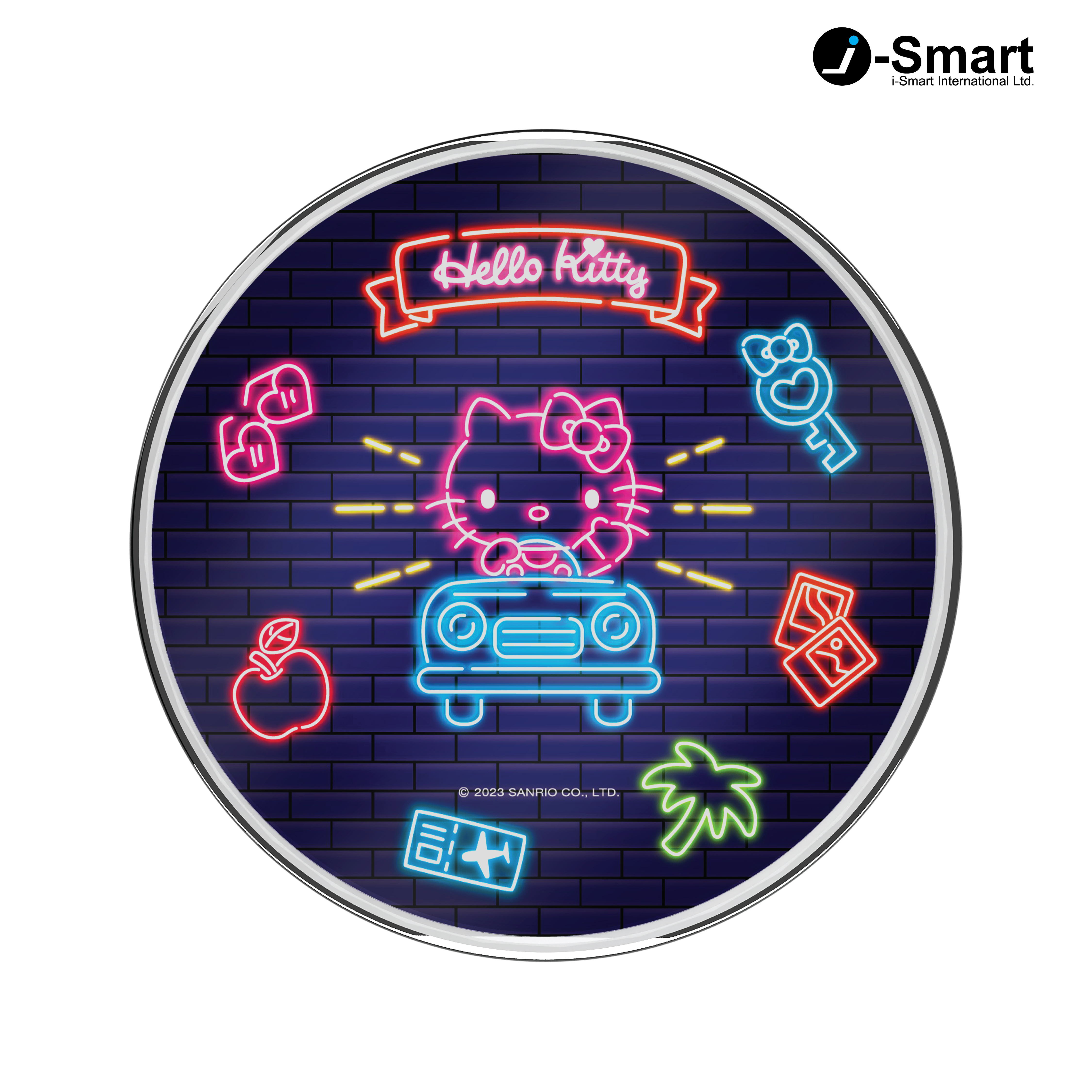 SANRIO-10W快充無線充電板-HELLO KITTY
