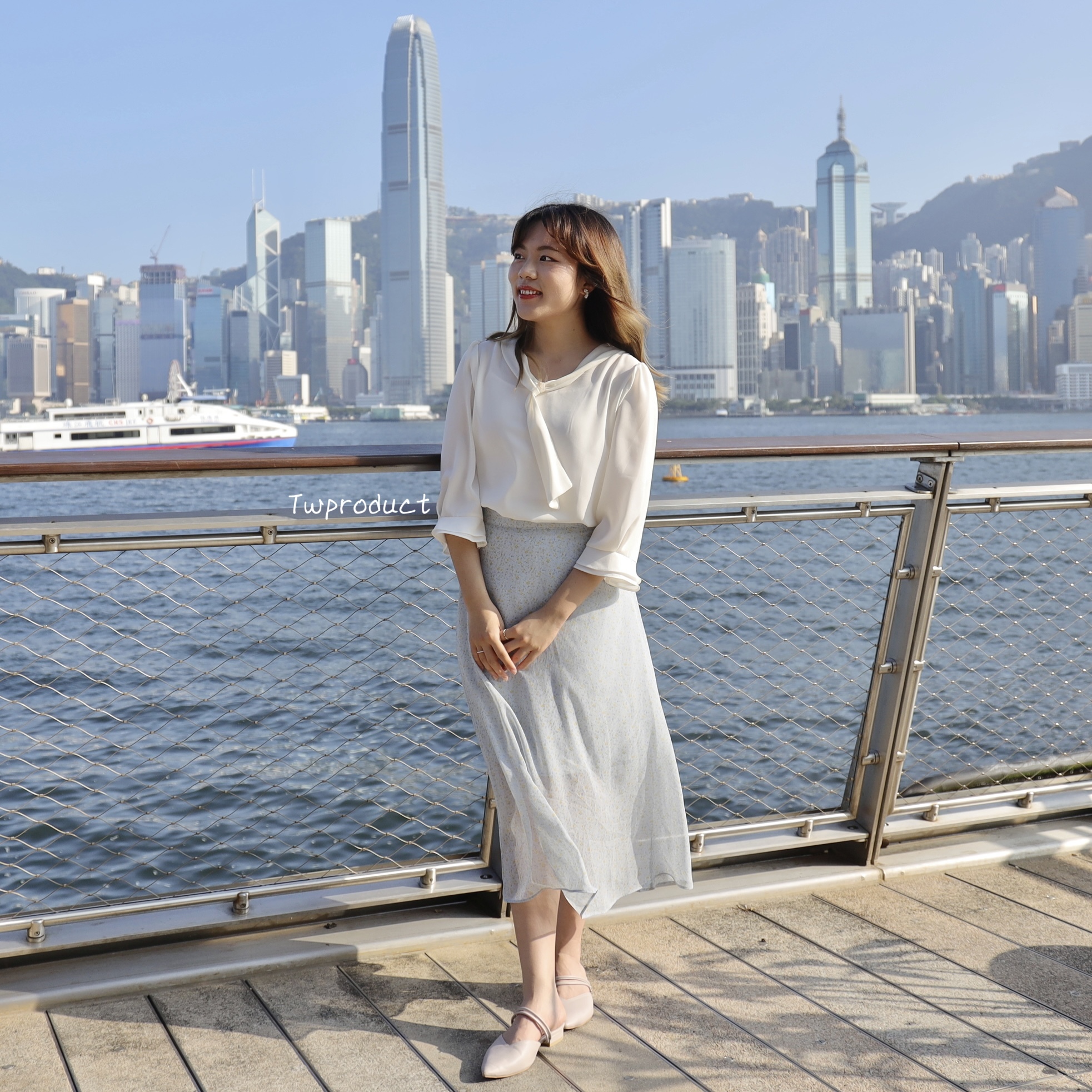 ✨ ||OL32 ||小長領扣雪紡TOP