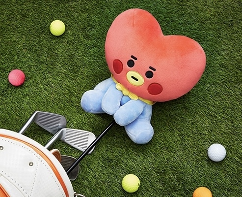 韓國男子團體BTS（防彈少年團）限量高爾夫球桿套/1號木桿套/Drive桿套 /韓版桿套/TATA（V金泰亨）/5顆星推薦