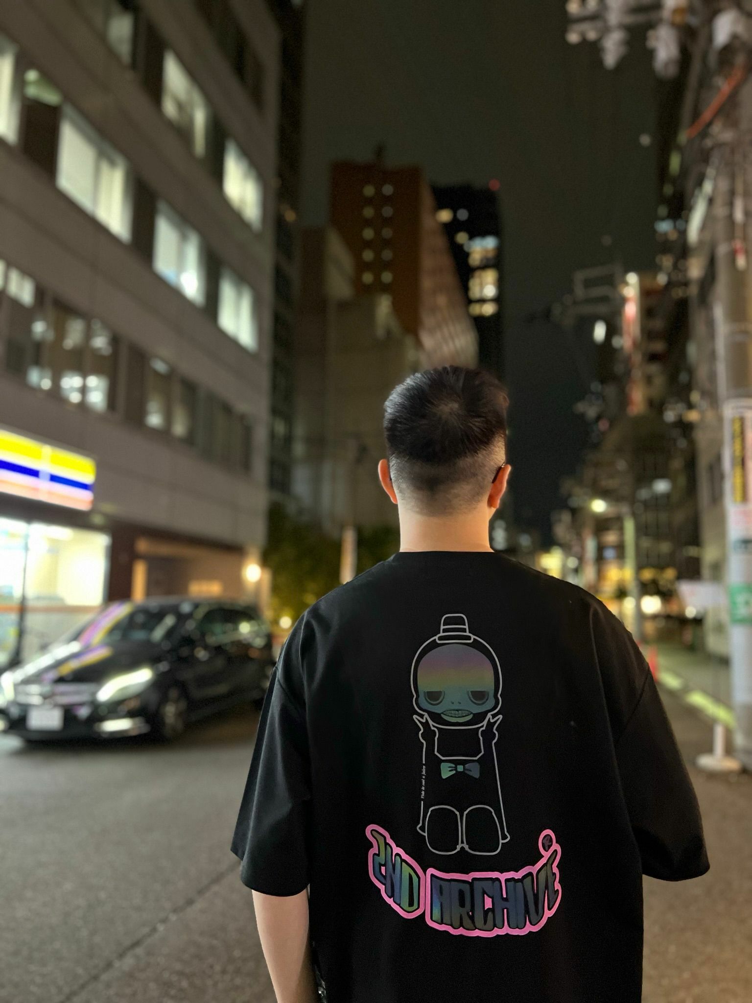 This is not a joke x 2nd ARCHIVE crossover 反光tee ver2 甩頭款