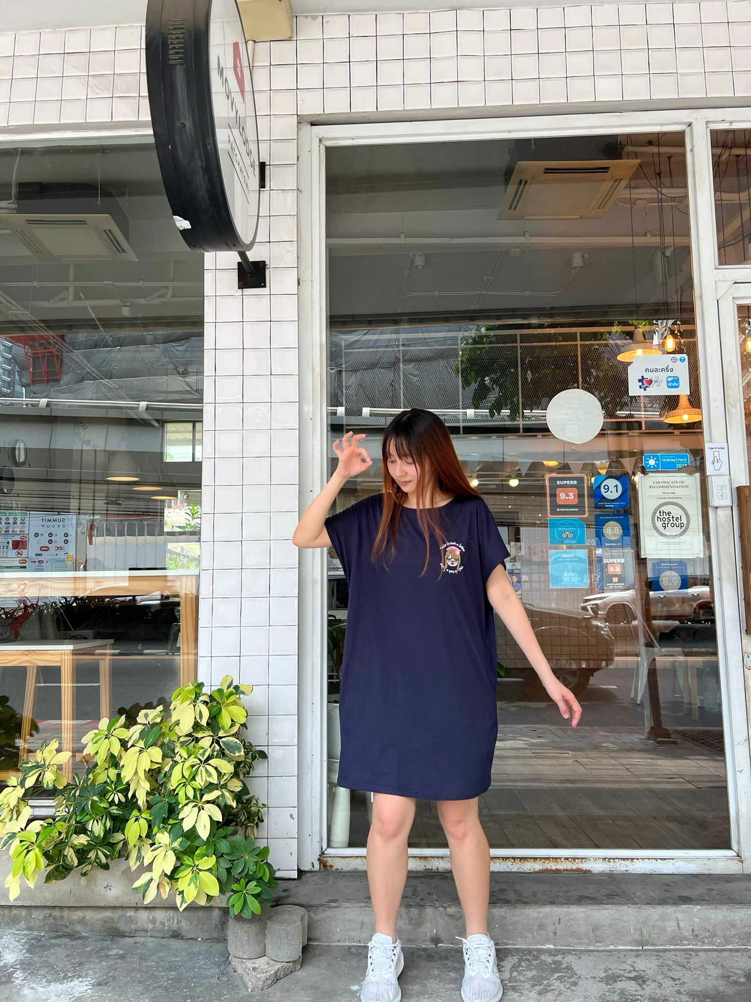 現貨 自家品牌 THIS IS NOT A JOKE 櫻花刺繡連身裙