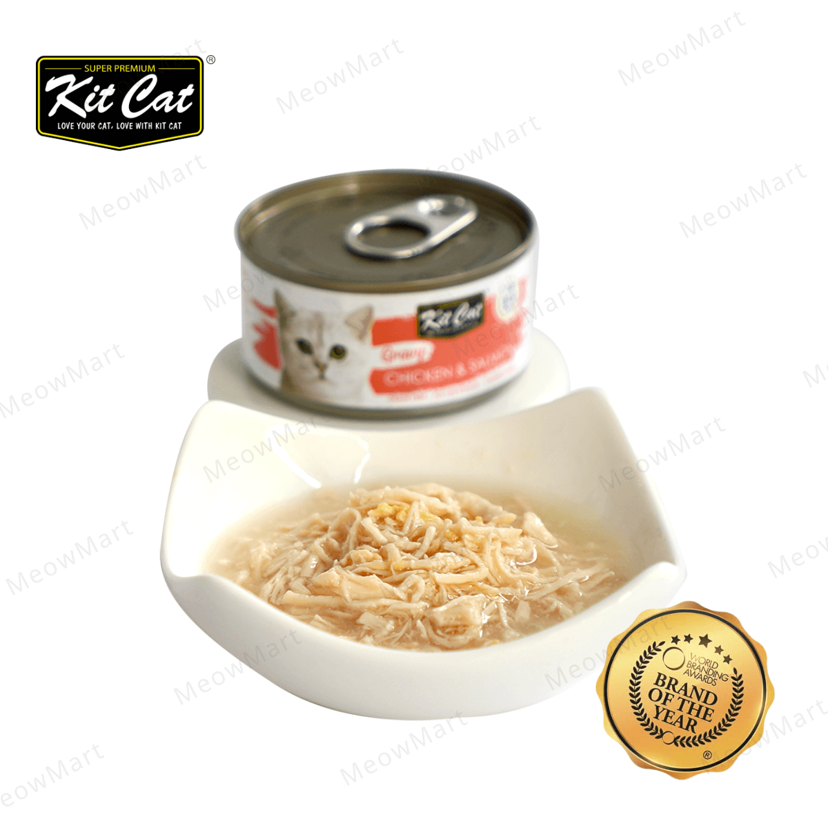 Kit Cat 鮮嫩營養肉汁湯主食罐 (雞肉+三文魚) 70g