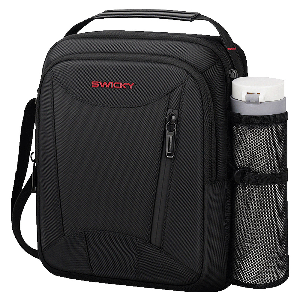 【SWICKY】 潮流防潑水側背包/收納包/男包(黑)