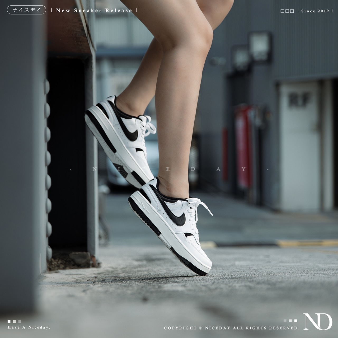 NICEDAY 現貨 Nike Gamma Force White Black 熊貓 女鞋 DX9176-100