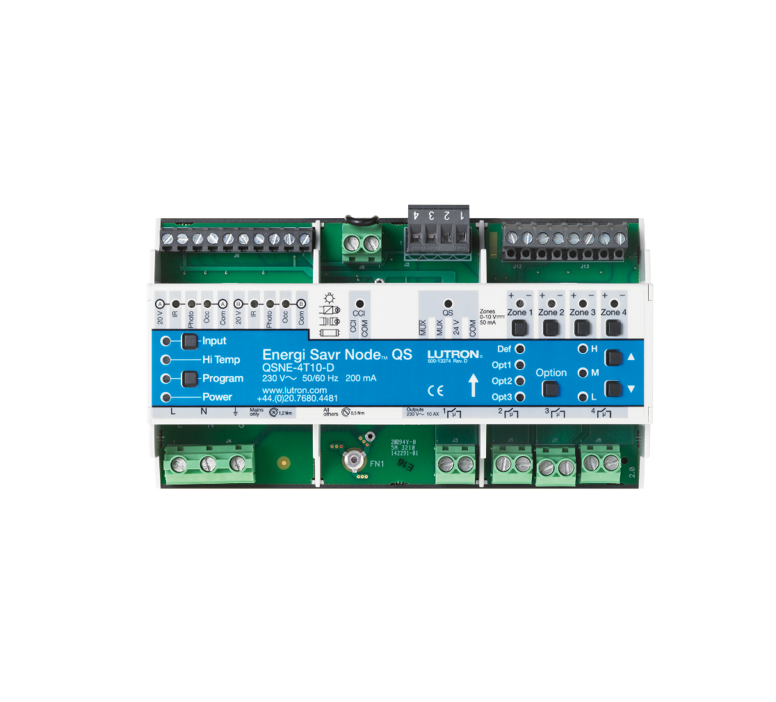 路創 QSNE-4T10-D 節能節點開關/0-10 V 燈具控制器