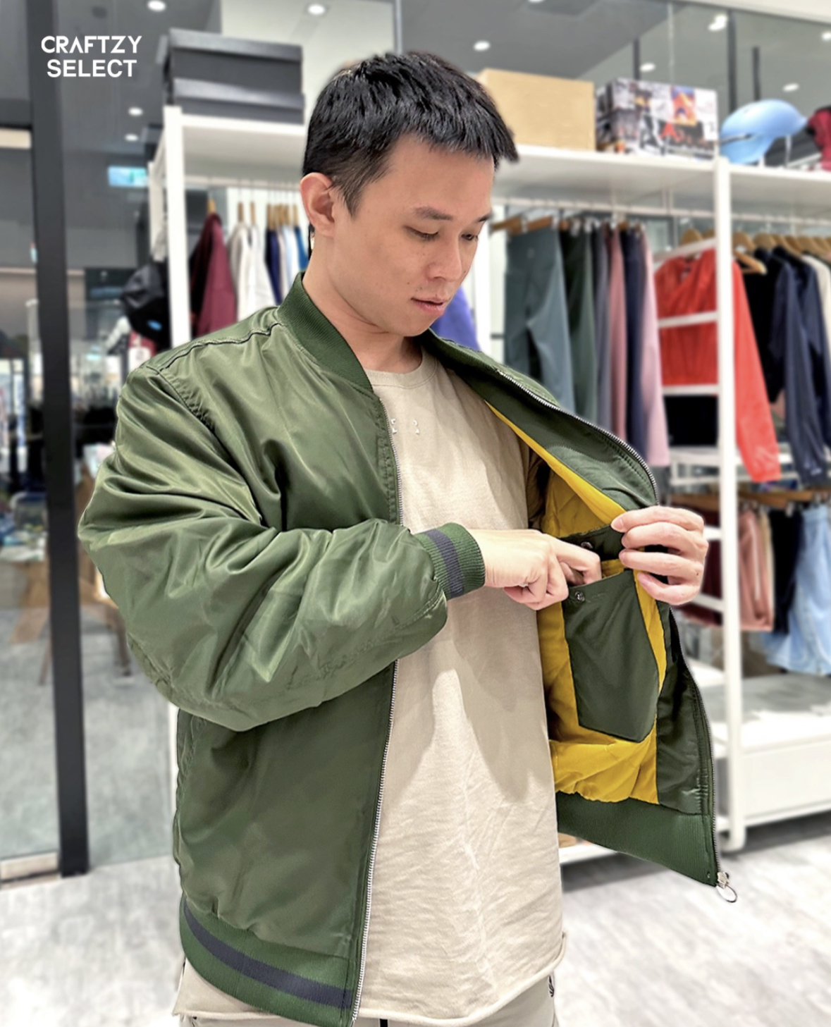 Golden Era 飛行員夾克 （綠）