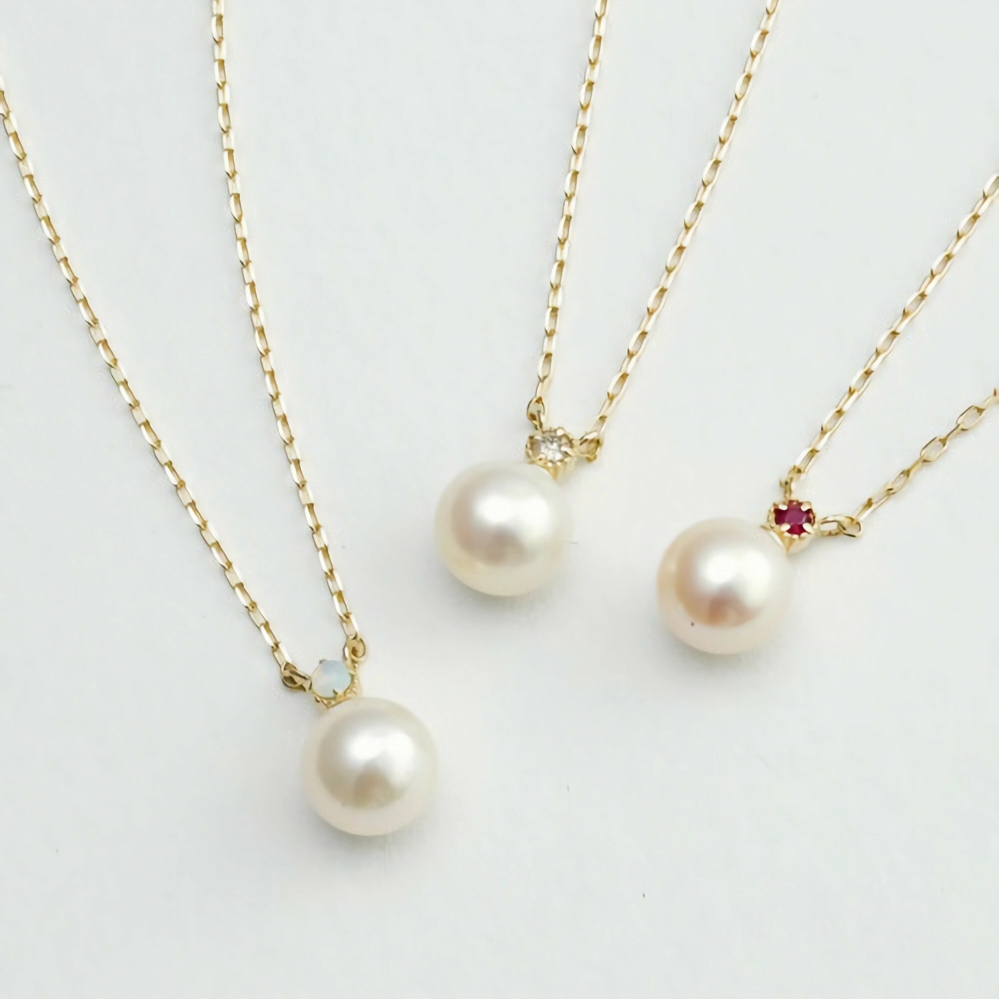 【me.luxe】K10珍珠鑽石鍊