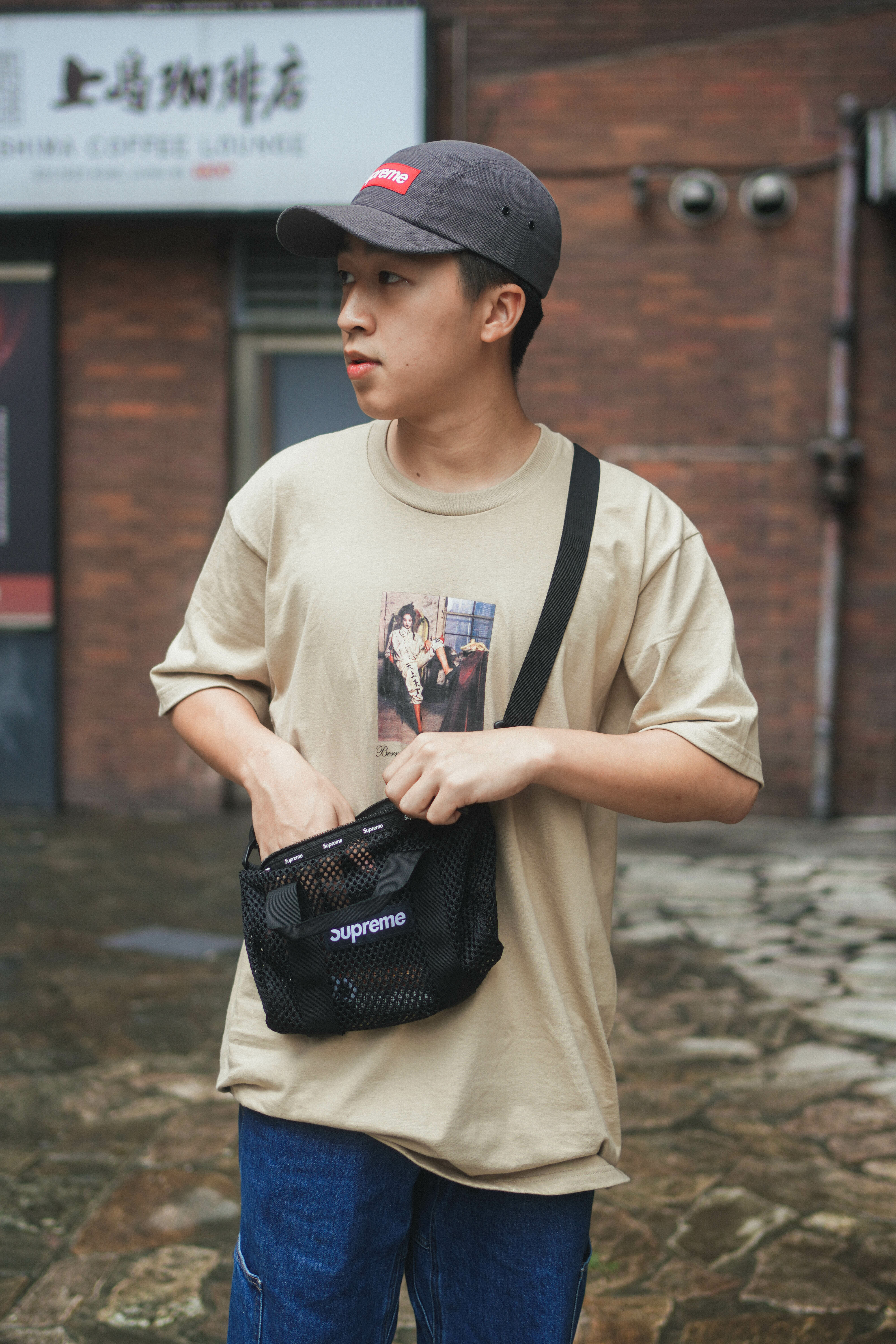 Supreme 23ss Mesh Mini Duffle Bag Black 競売 - バッグ