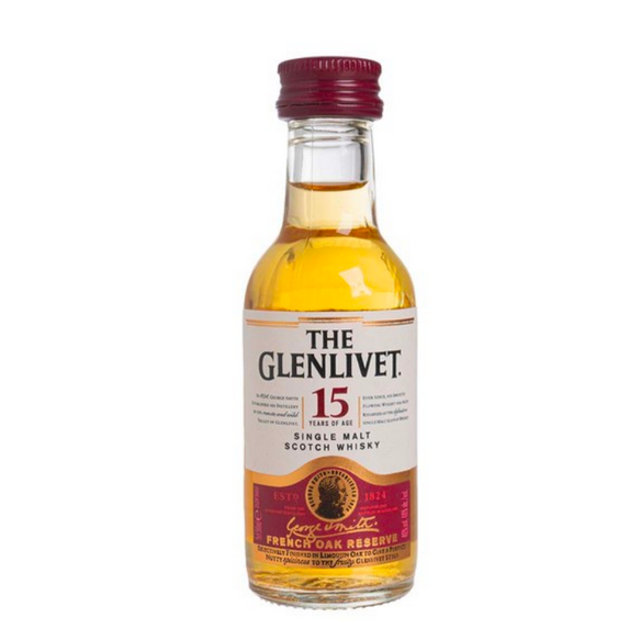 格蘭利威15年單一純麥威士忌酒辦 Glenlivet 15 Years Single Malt Whisky Miniature