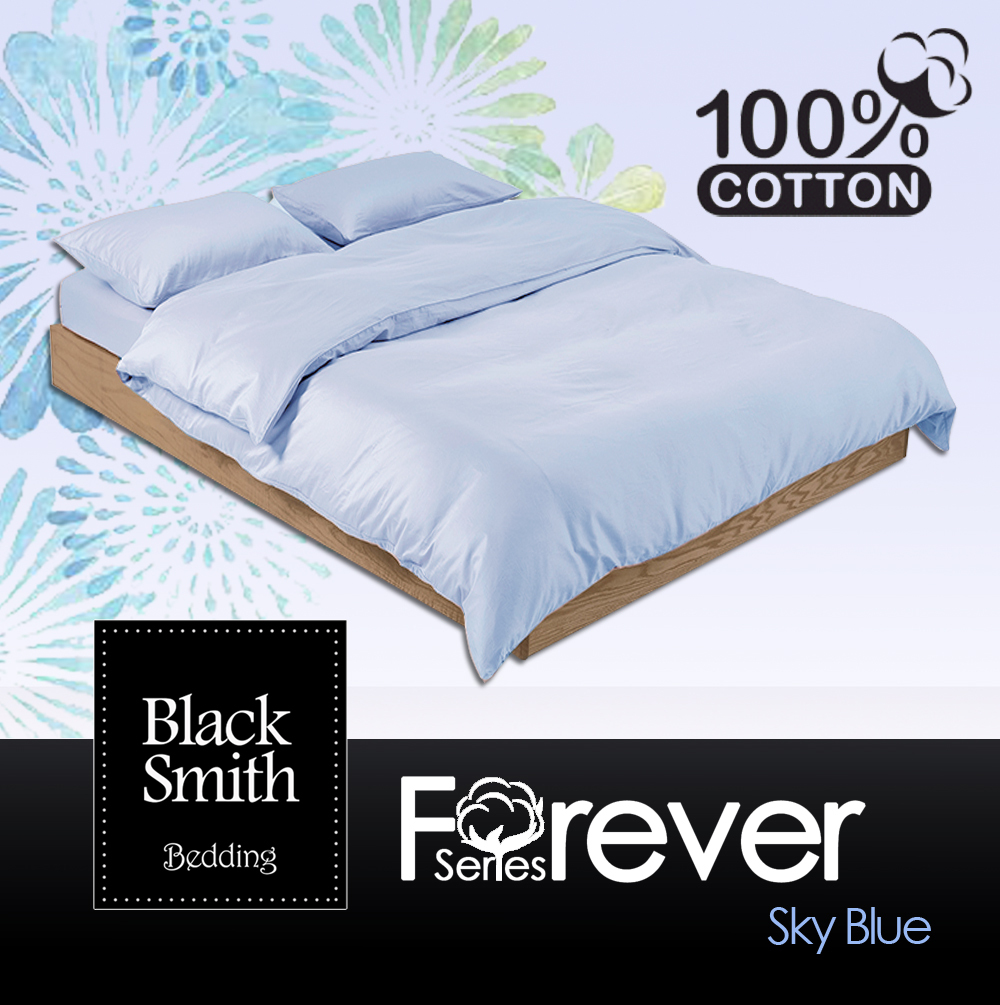 Black Smith 2120針永恆100%純綿系列套裝(天空藍)(單人/雙人/加大/特大)