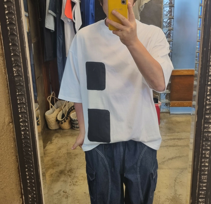 雙配色口袋短袖T恤