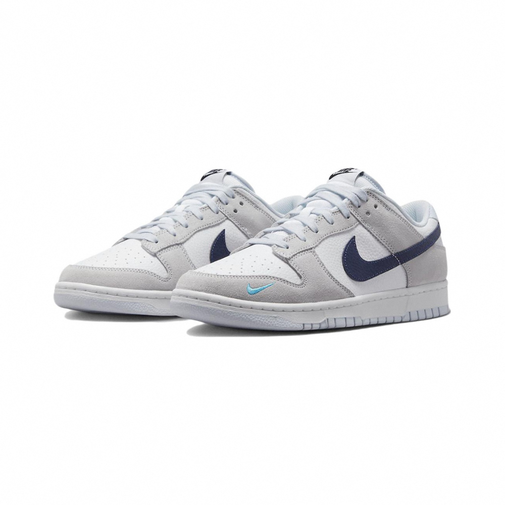 Nike Dunk Low Mini Swoosh Grey Navy 灰白藍 FJ4227-001