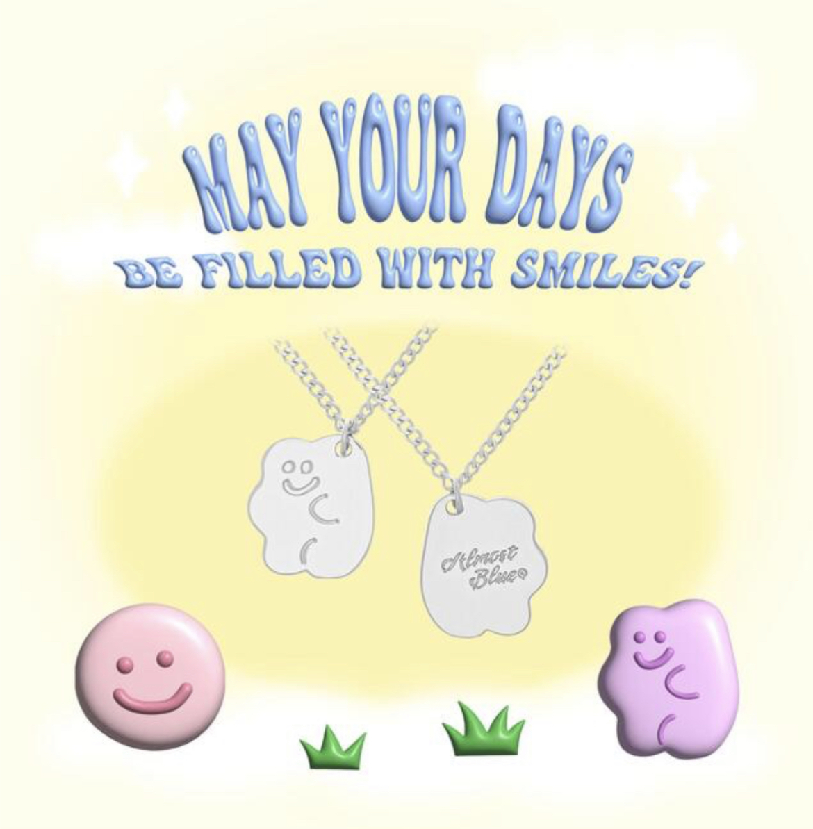 Almost Blue - JELLY SMILE NECKLACE