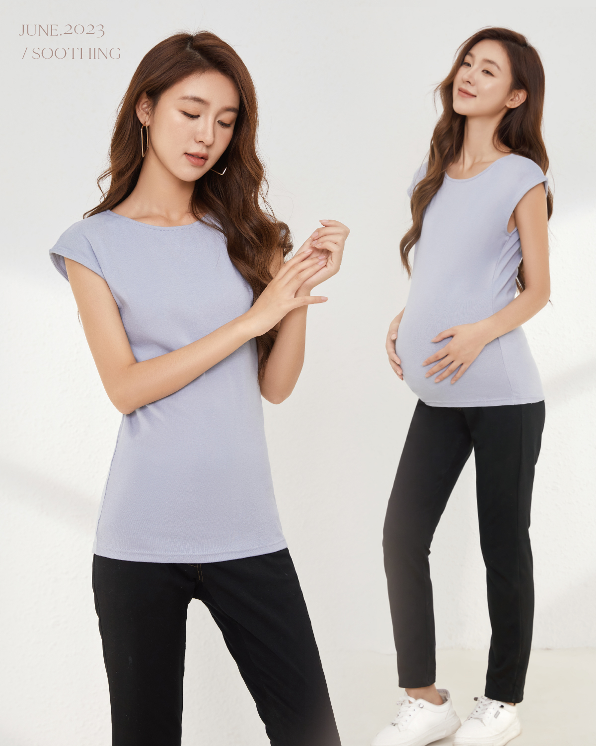 O'niva【恬然系列】簡約超彈力棉修臂上衣