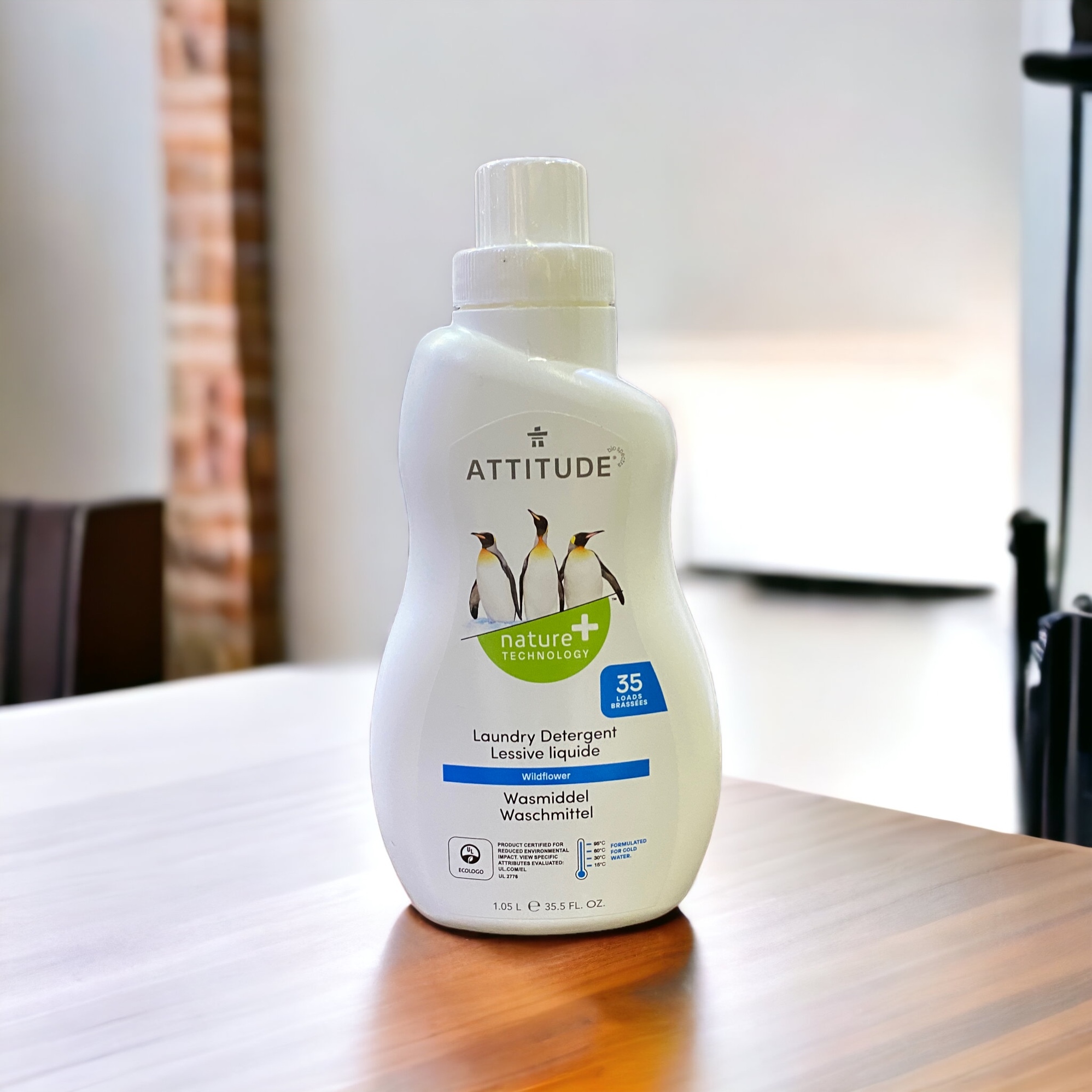 ATTITUDE, 洗衣液，芬芳野花香，33.5 液量盎司（1.05 升）