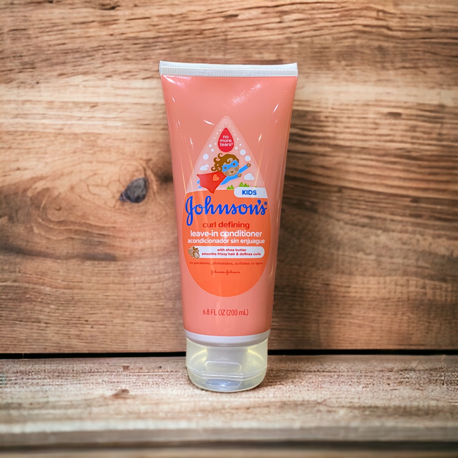 Johnson & Johnson, 兒童，卷髮定型，免洗護髮素，6.8液體盎司(200毫升)