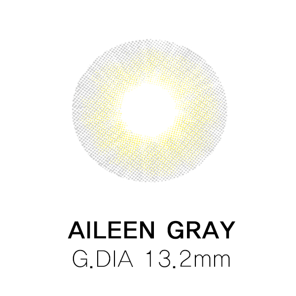 [月拋特薄][防UV] LENSSIS 1 Month AILEEN Gray 月拋彩妝隱形眼鏡｜每盒2片