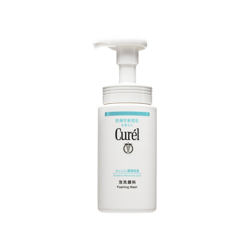 日本花王 Kao Curel 潤浸保濕泡洗顏料150ml 花王泡沫潔面乳