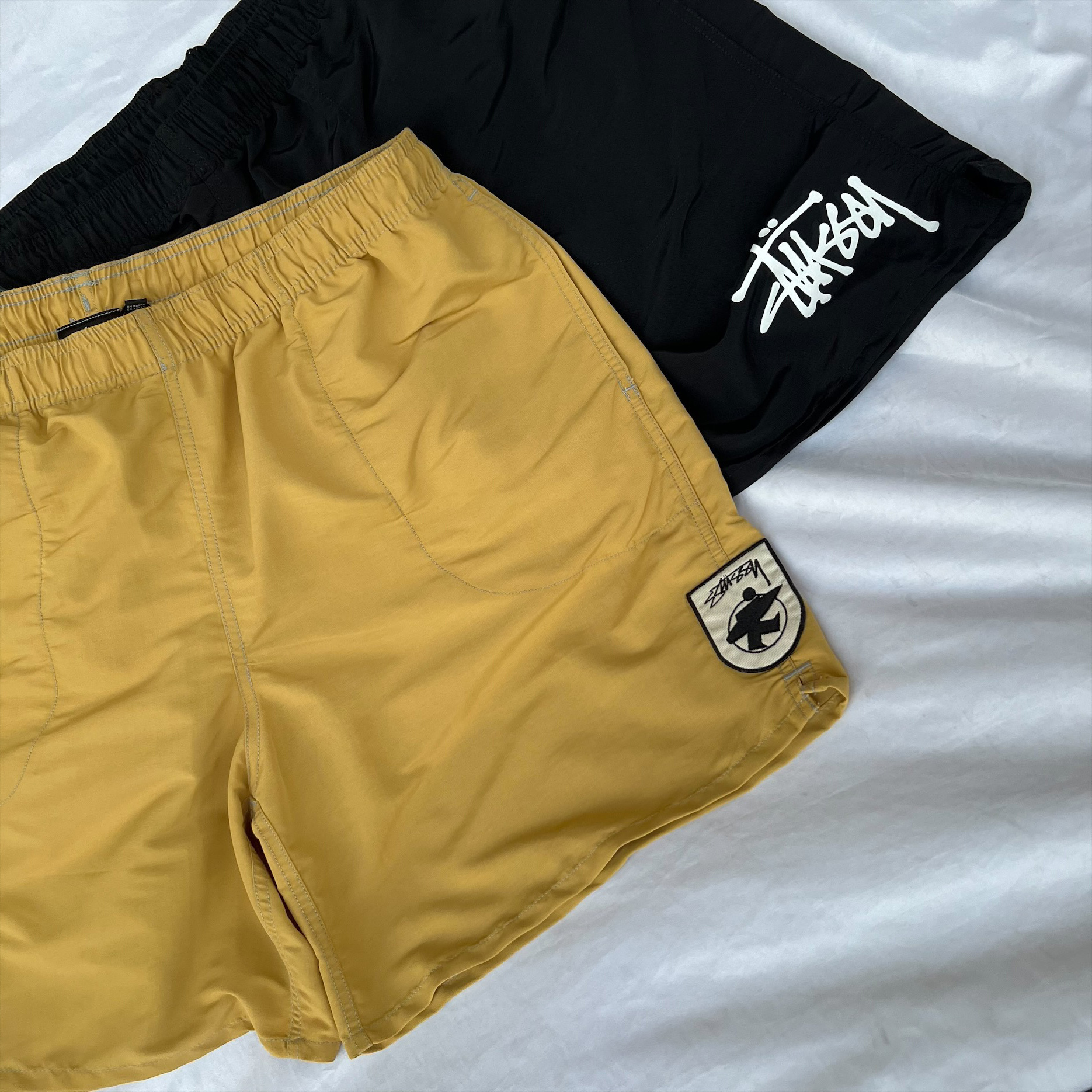 Stussy 22SU SURFMAN Water Short 貼布徽章短海灘褲 113148