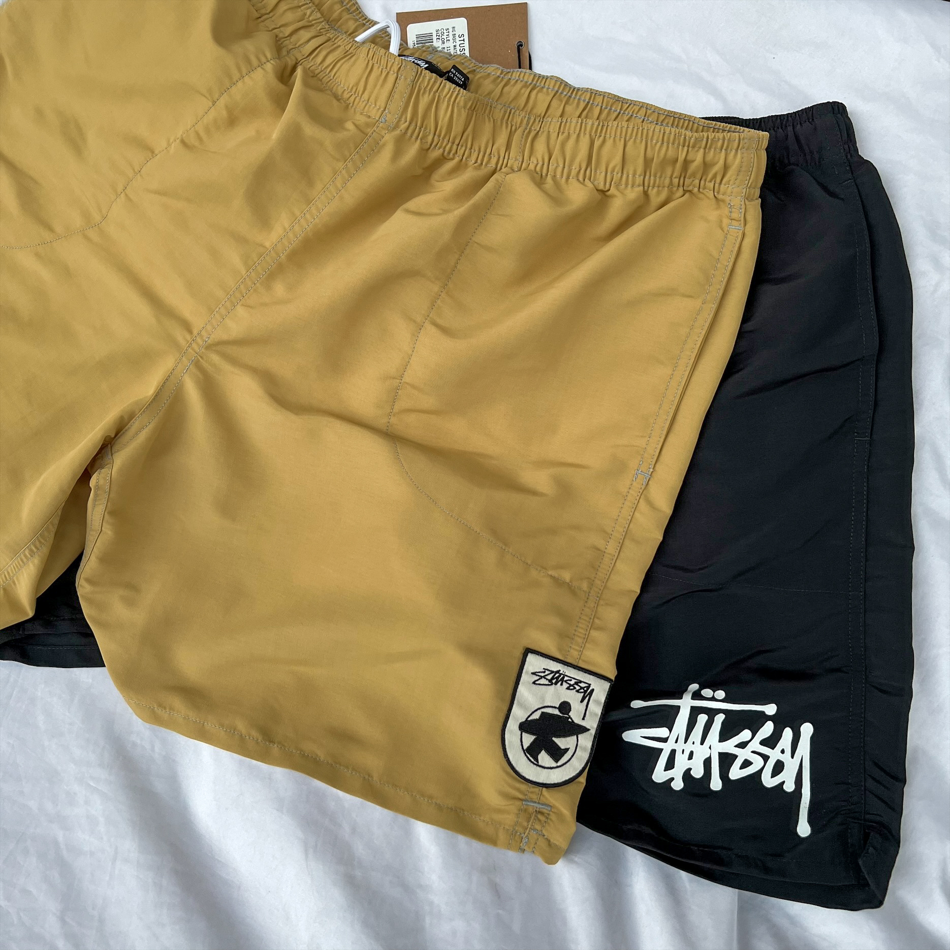 Stussy 22SU SURFMAN Water Short 貼布徽章短海灘褲 113148