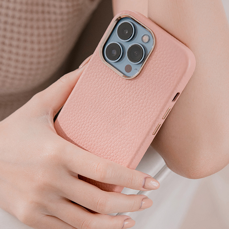 【特惠款】當真皮遇見蜜荔殼 - iPhone防摔手機殼