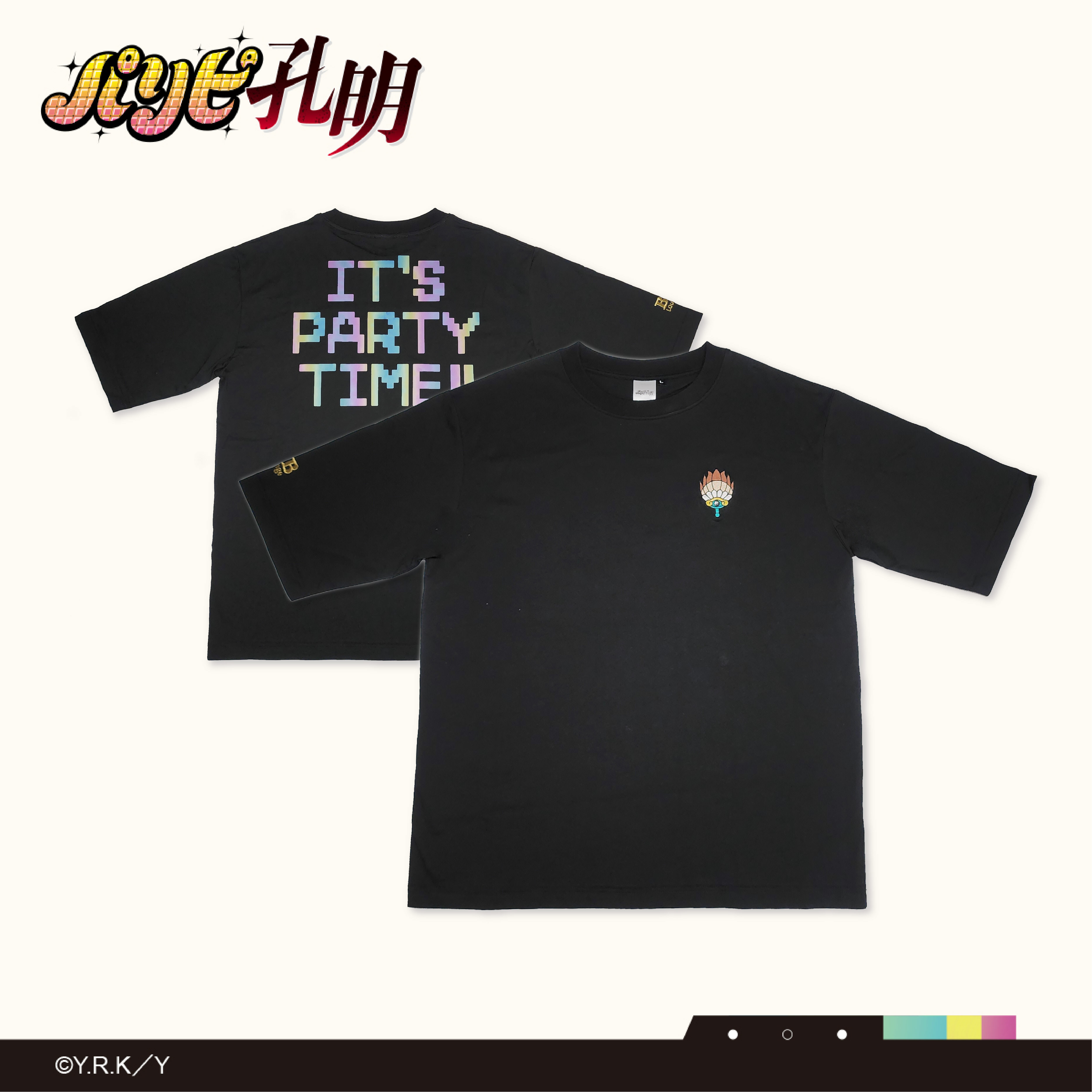 派對咖孔明-短袖T-shirt-諸葛孔明-黑