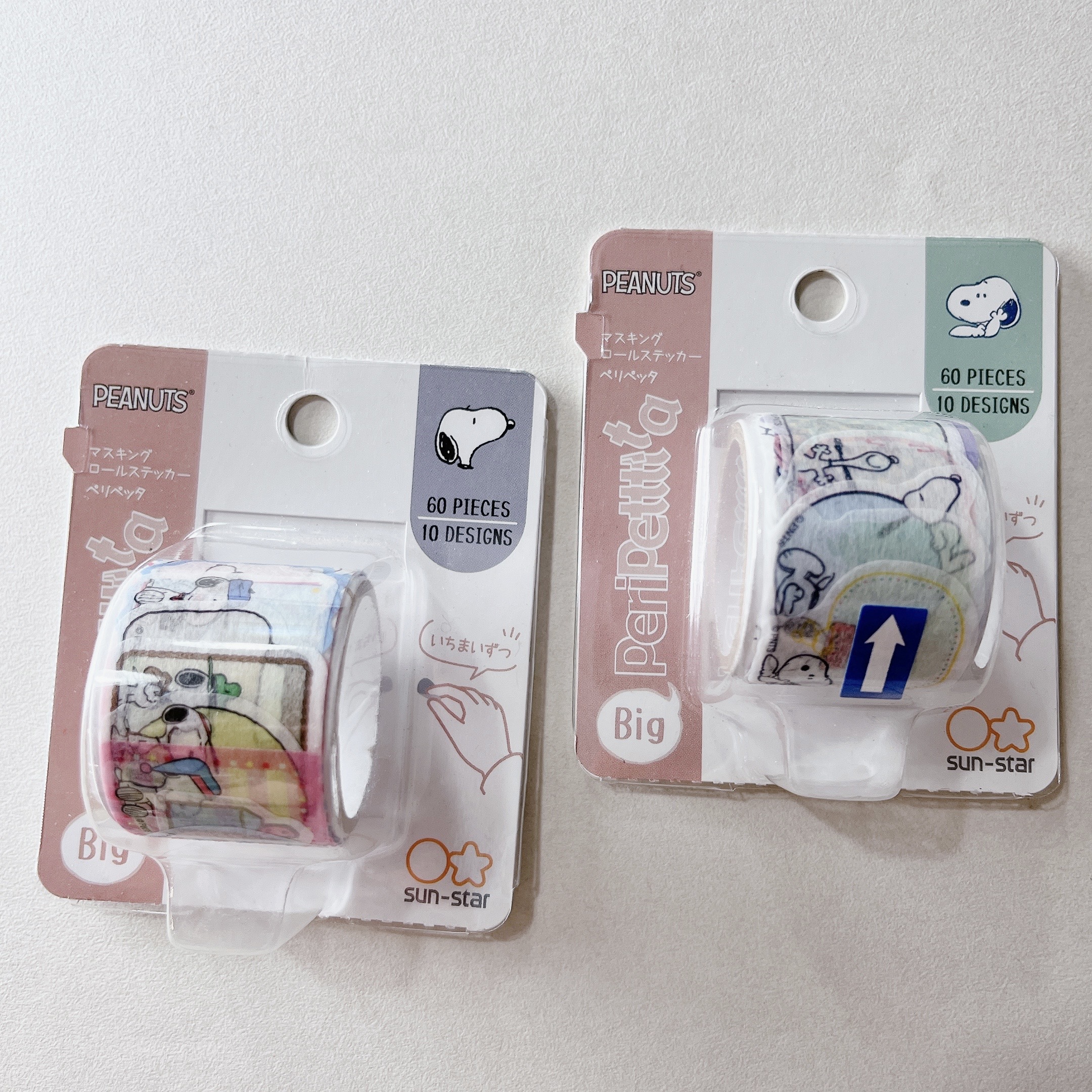PEANUTS 史奴比 寬版分開紙膠帶