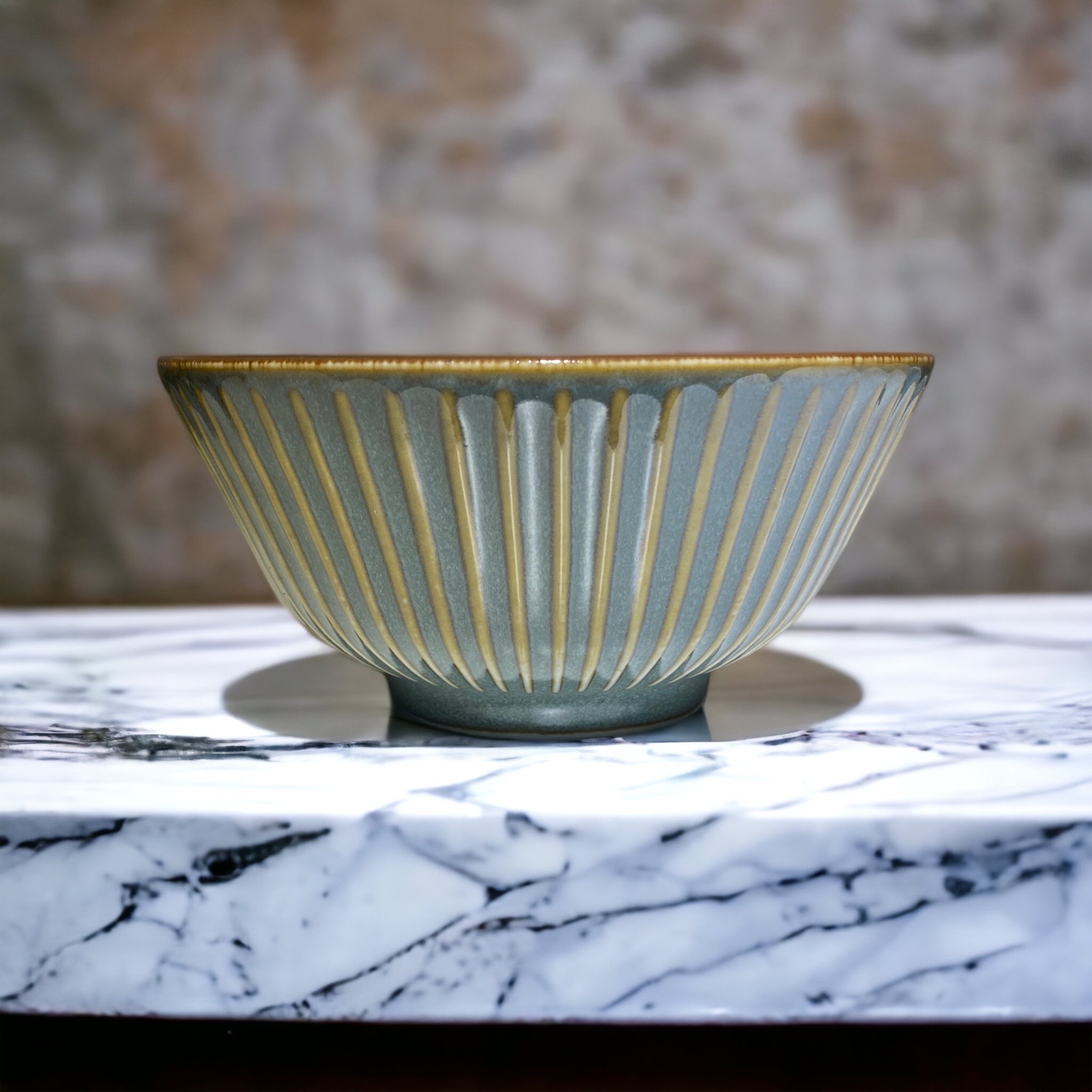 【日本製】美濃燒瓷器小碗 14cm