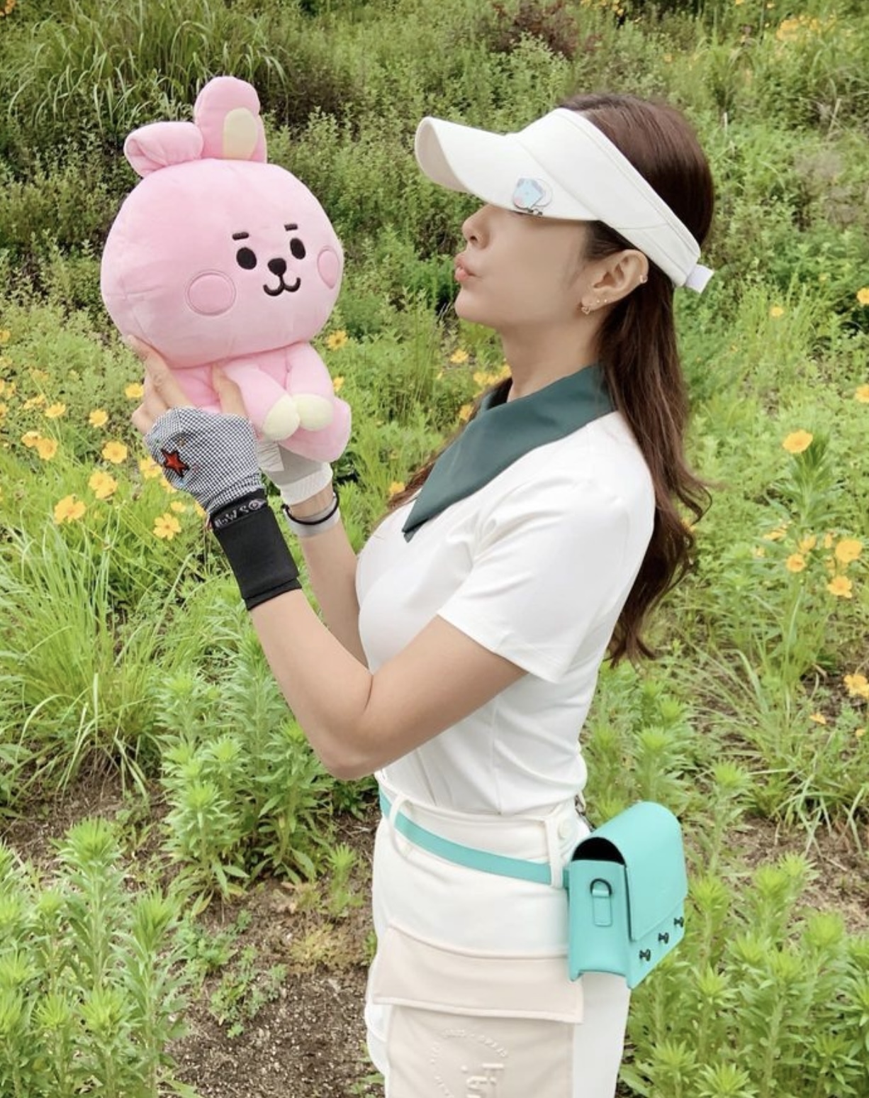 韓國男子團體BTS（防彈少年團）限量高爾夫球桿套/1號木桿套/Drive桿套 /韓版桿套/COOKY（Jungkook田柾國）粉紅色小兔子