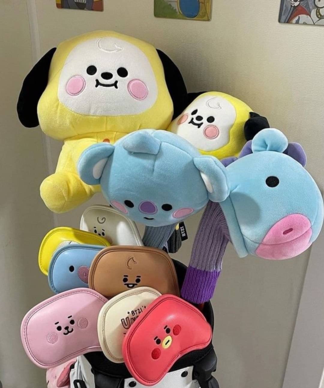 韓國男子團體BTS（防彈少年團）限量高爾夫球桿套/1號木桿套/Drive桿套 /韓版桿套/MANG（j-hope 鄭號錫）藍色長頸鹿