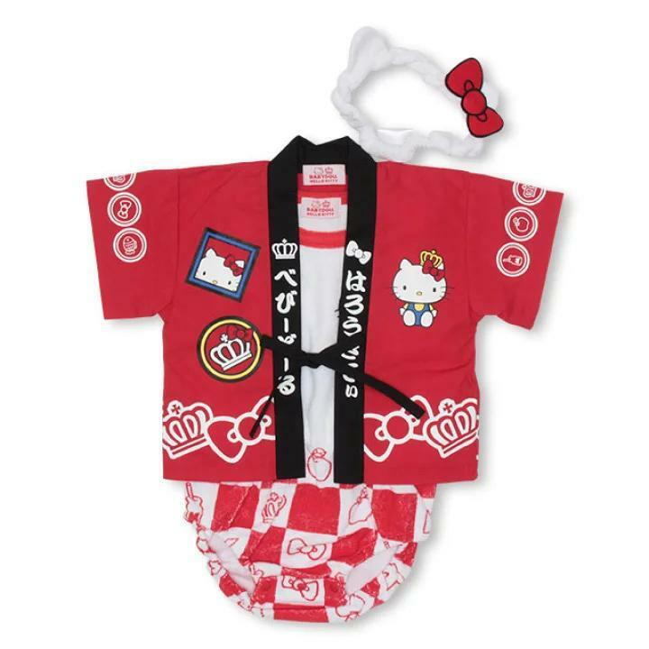 (現貨)🇯🇵日本直送 Hello Kitty浴衣set (bodysuit+外衣+髮帶）