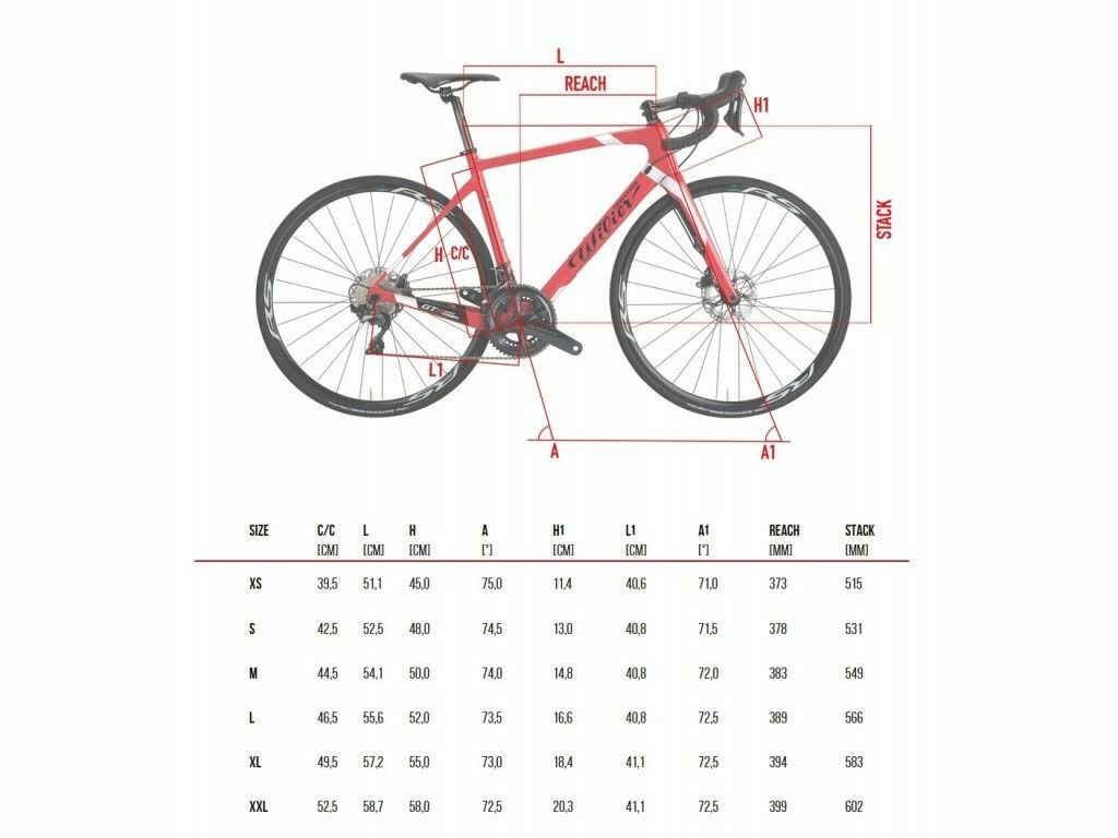 Wilier GTR Team 車架（紅色 / 白色 / 黑色光面） L 尺寸 RIM