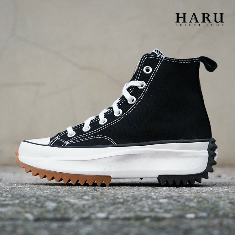 特價現貨 CONVERSE RUN STAR HIKE HI 似JW聯名平民版 厚底鋸齒 黑白 全白 高筒 166800C 166799C