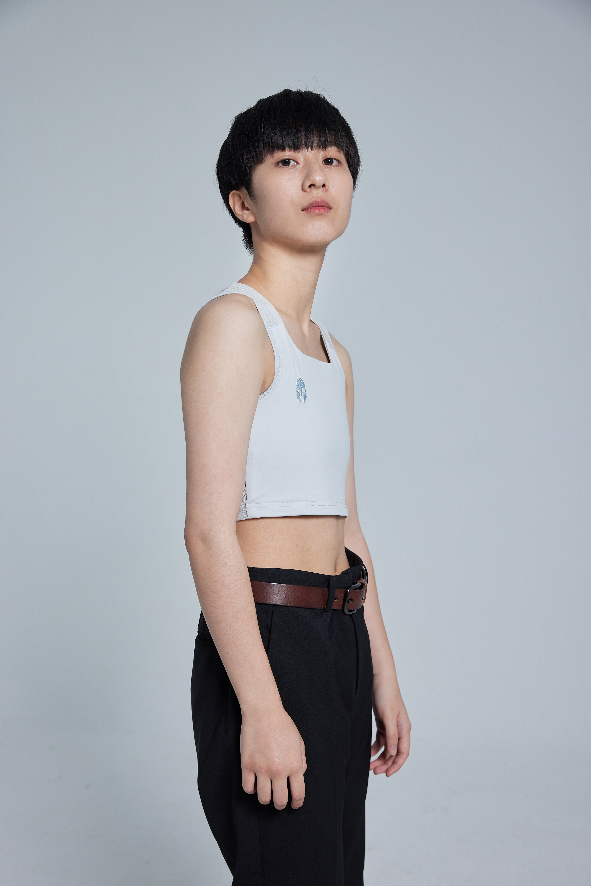 紅點設計獎-空氣流親膚透氣束胸-黏貼款-淺灰色