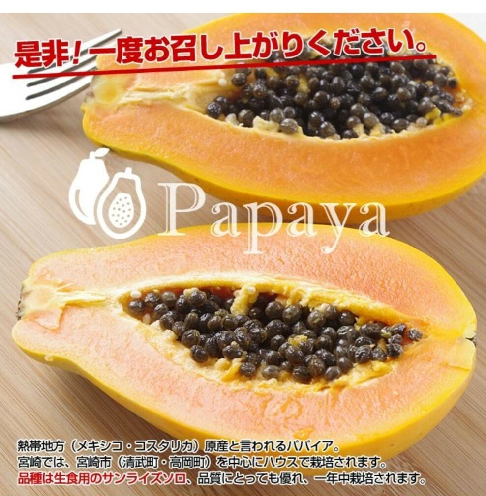 日本宮崎縣木瓜(450-500G)-1個